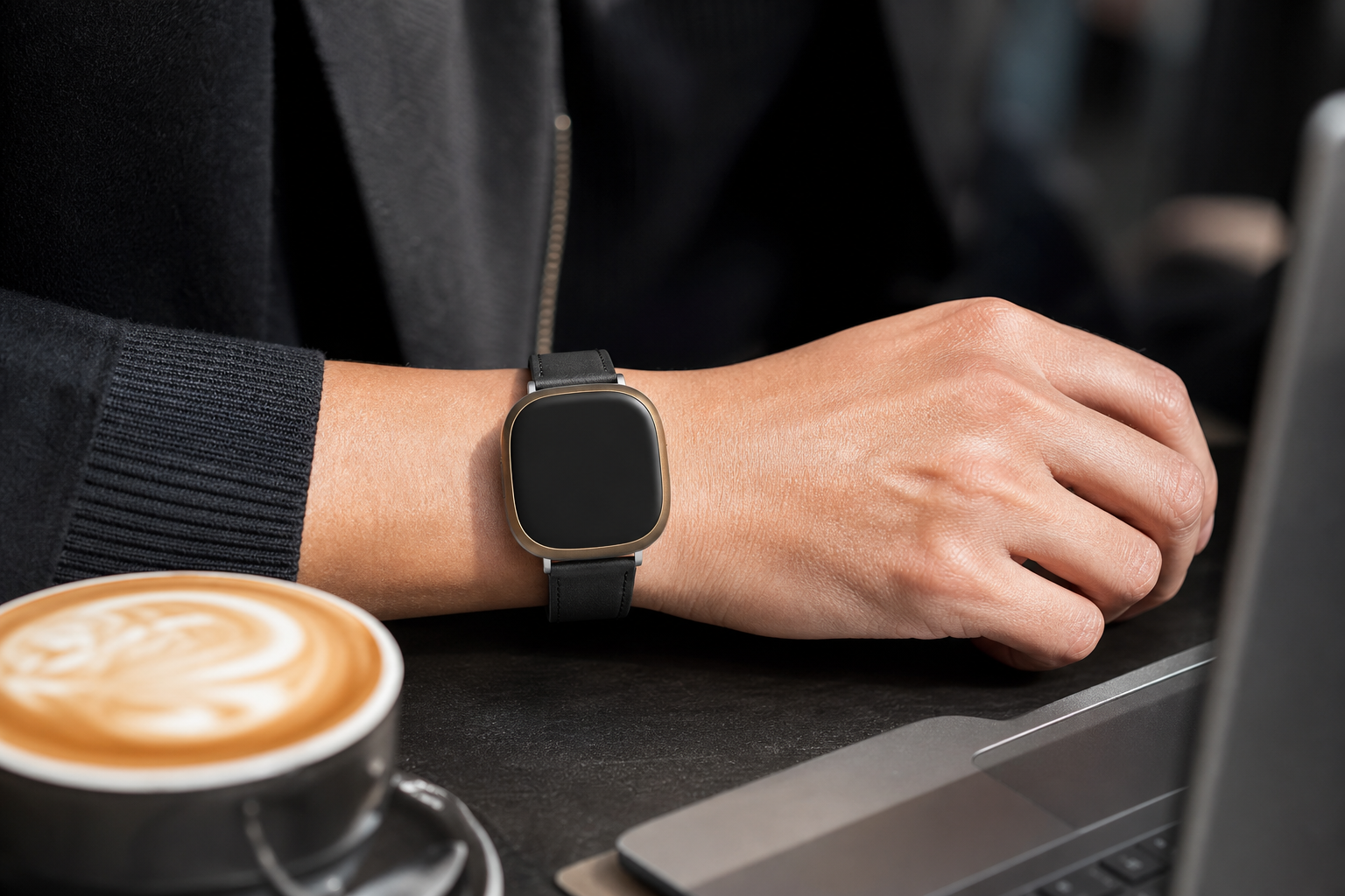 Image of Woman wearing a genuine leather watch strap from Nothing But Bands