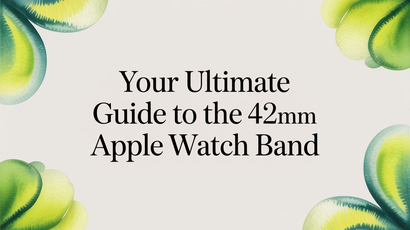 Image of Your Ultimate Guide to the 42mm Apple Watch Band