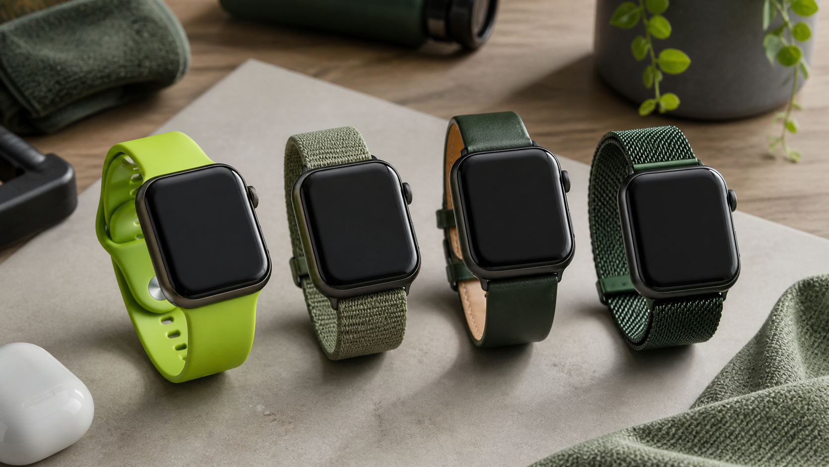Image of The Best Green Apple Watch Bands: A Style Guide for Every Shade & Activity