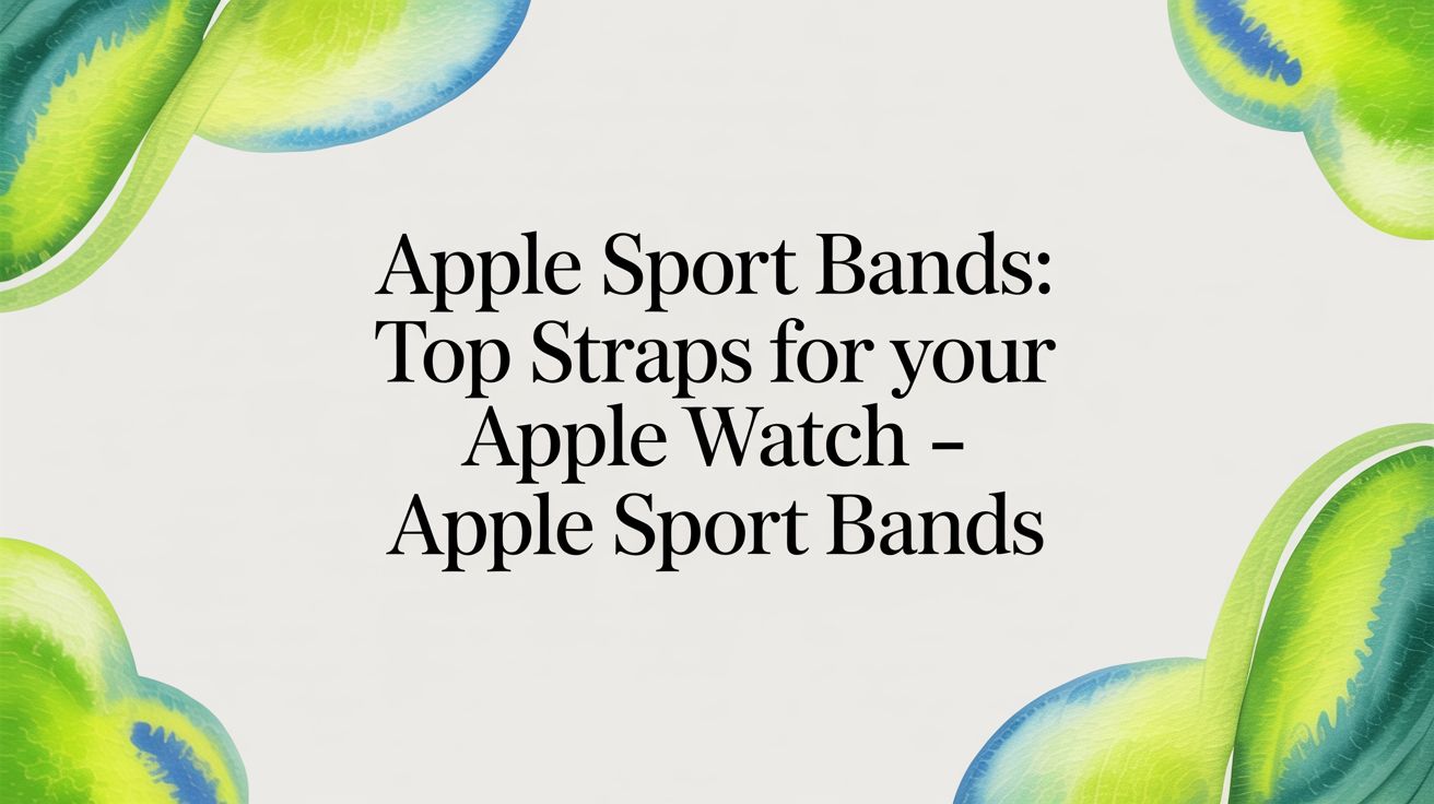 Image of Apple Sport Bands: Top Straps for Your Apple Watch - apple sport bands
