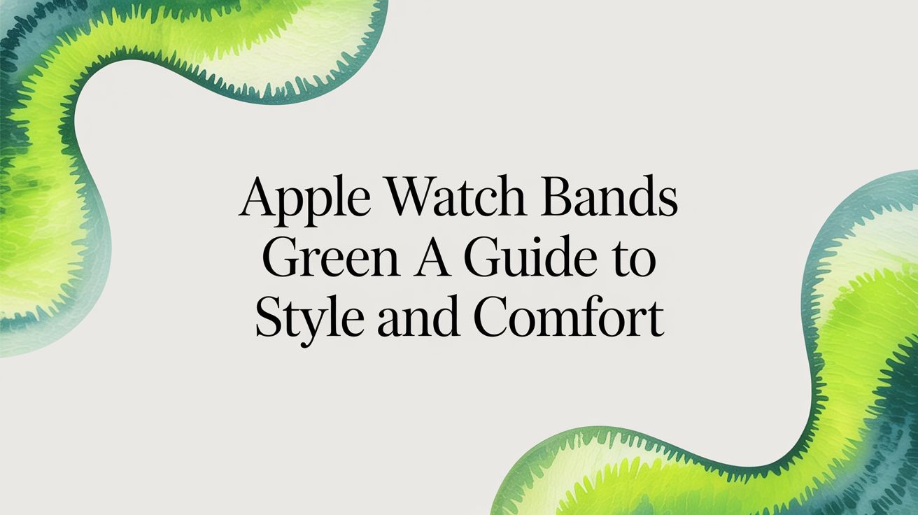 Image of The Best Green Apple Watch Bands: A Style Guide for Every Shade & Activity