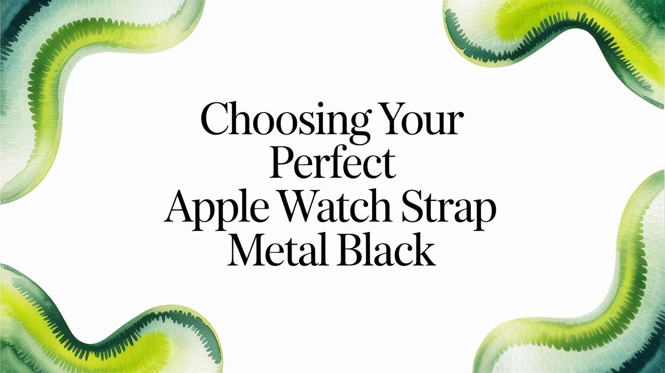 Image of Choosing Your Perfect Apple Watch Strap Metal Black