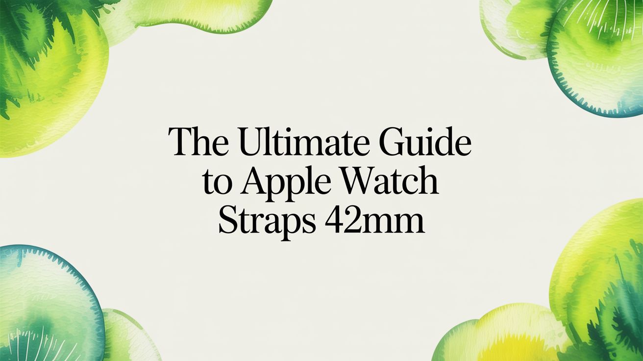 Image of The Ultimate Guide to Apple Watch Straps 42mm