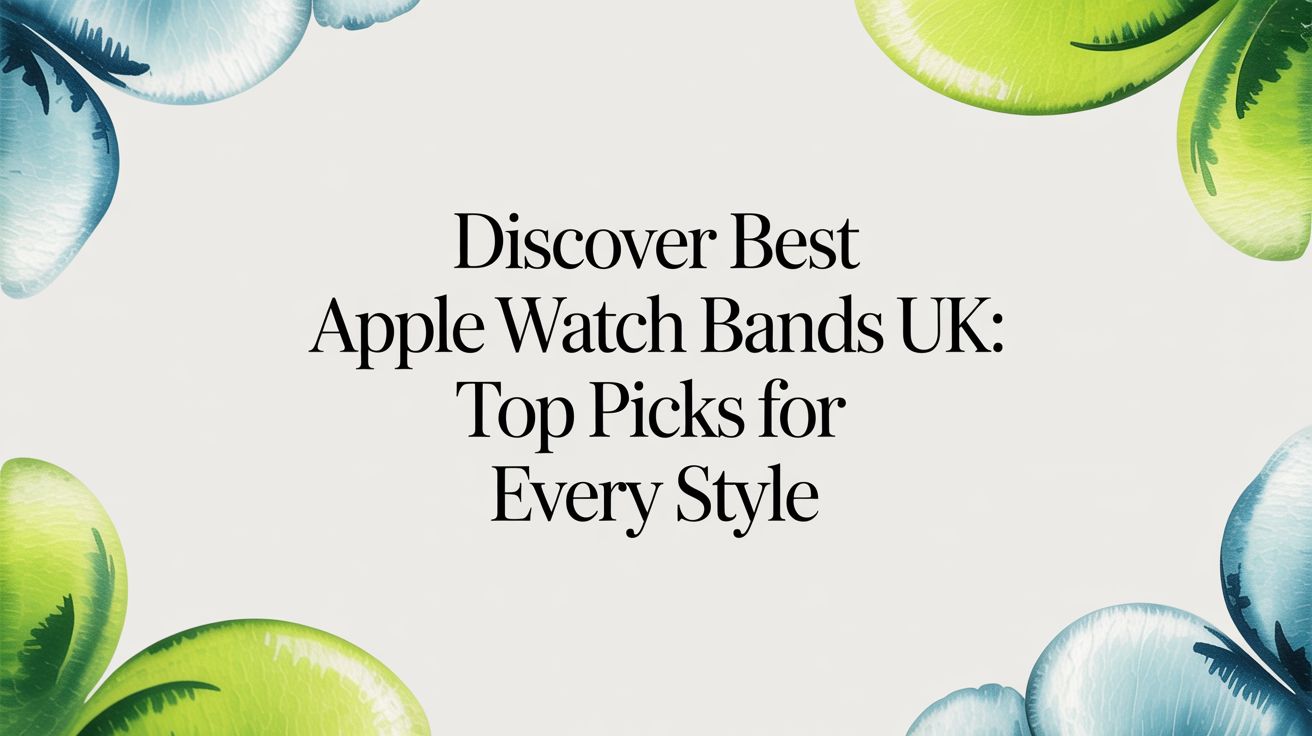 Image of Discover best apple watch bands uk: Top picks for every style