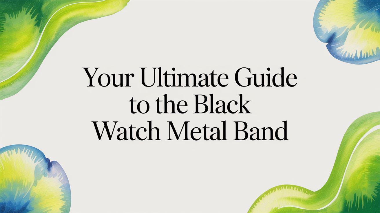 Image of Your Ultimate Guide to the Black Apple Watch Metal Band