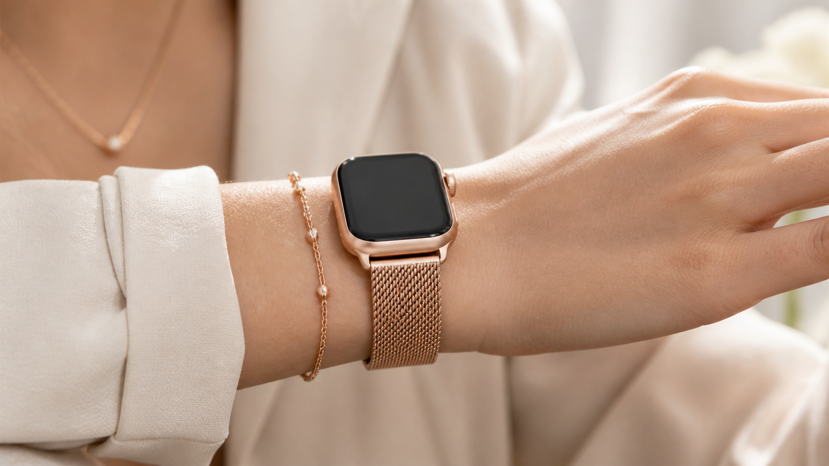 Image of Your Guide to the Apple Watch Rose Gold Metal Strap