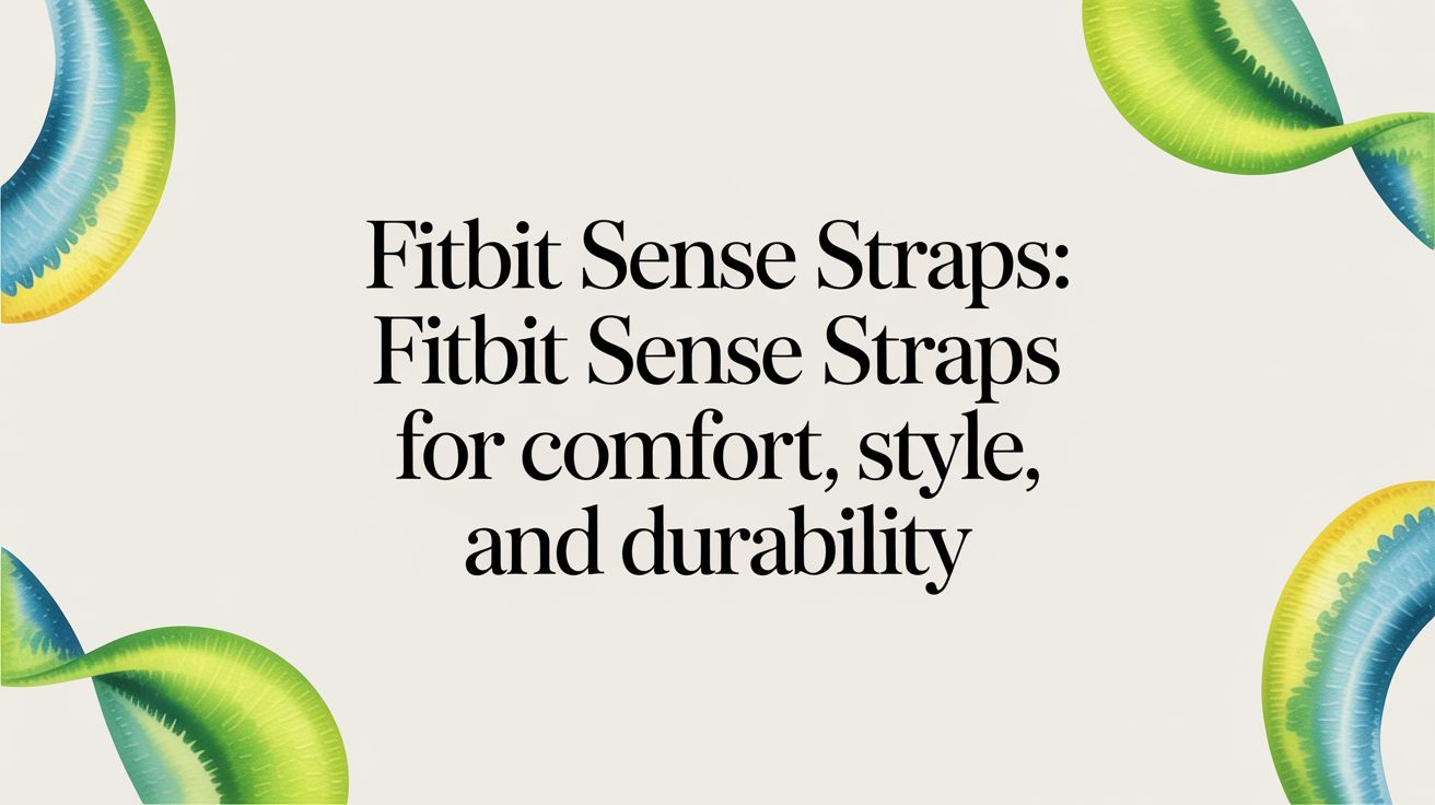 Image of Fitbit Sense Straps: for Comfort, Style, and Durability