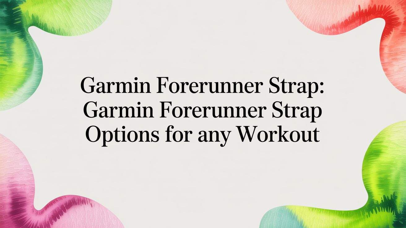 Image of Garmin Forerunner Strap: garmin forerunner strap Options for Any Workout