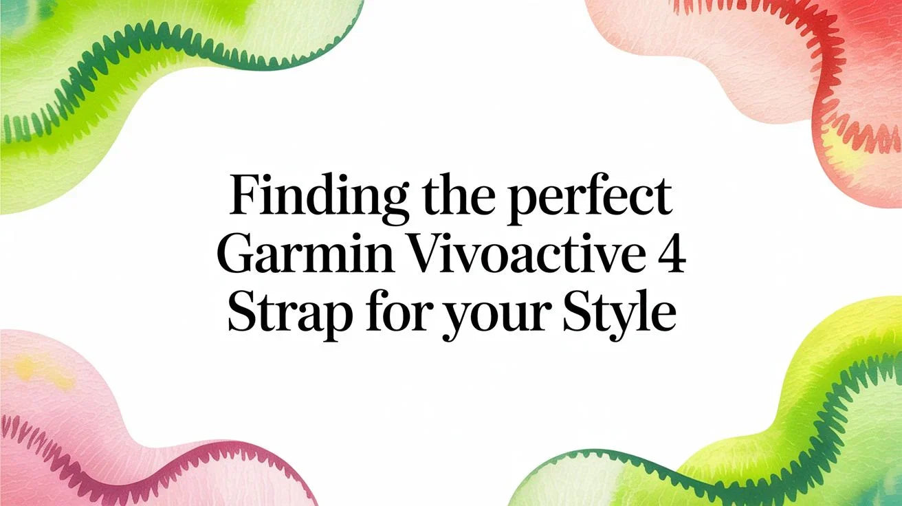 Image of Finding the Perfect Garmin Vivoactive 4 Strap for Your Style