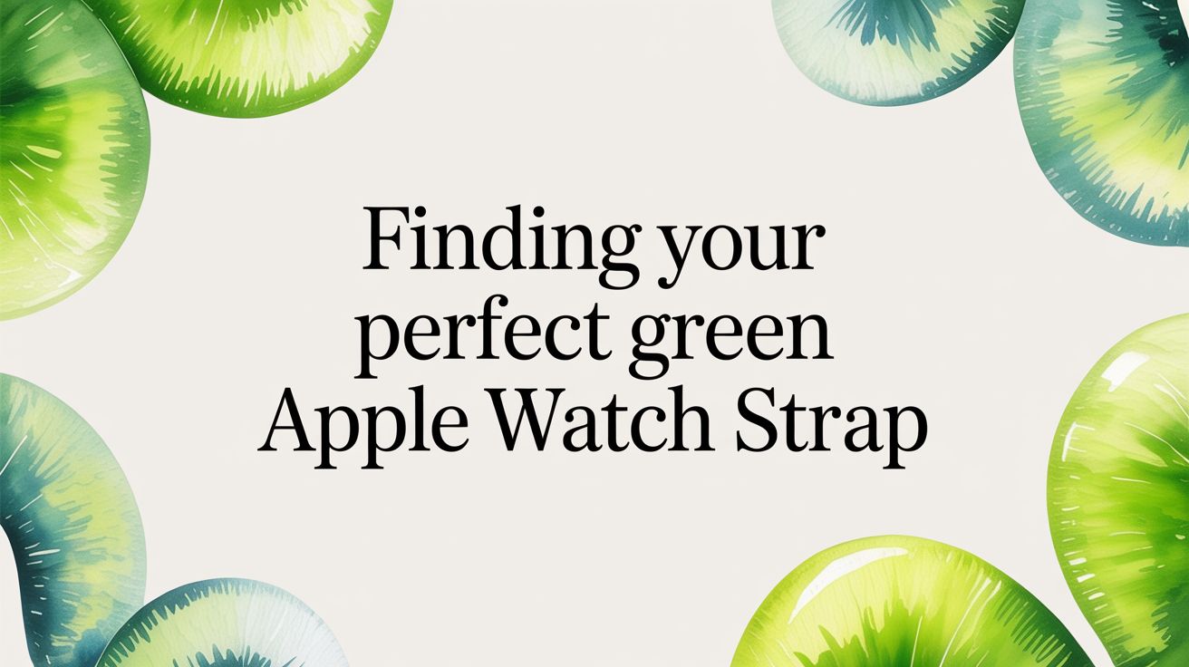 Image of Finding Your Perfect Green Apple Watch Strap