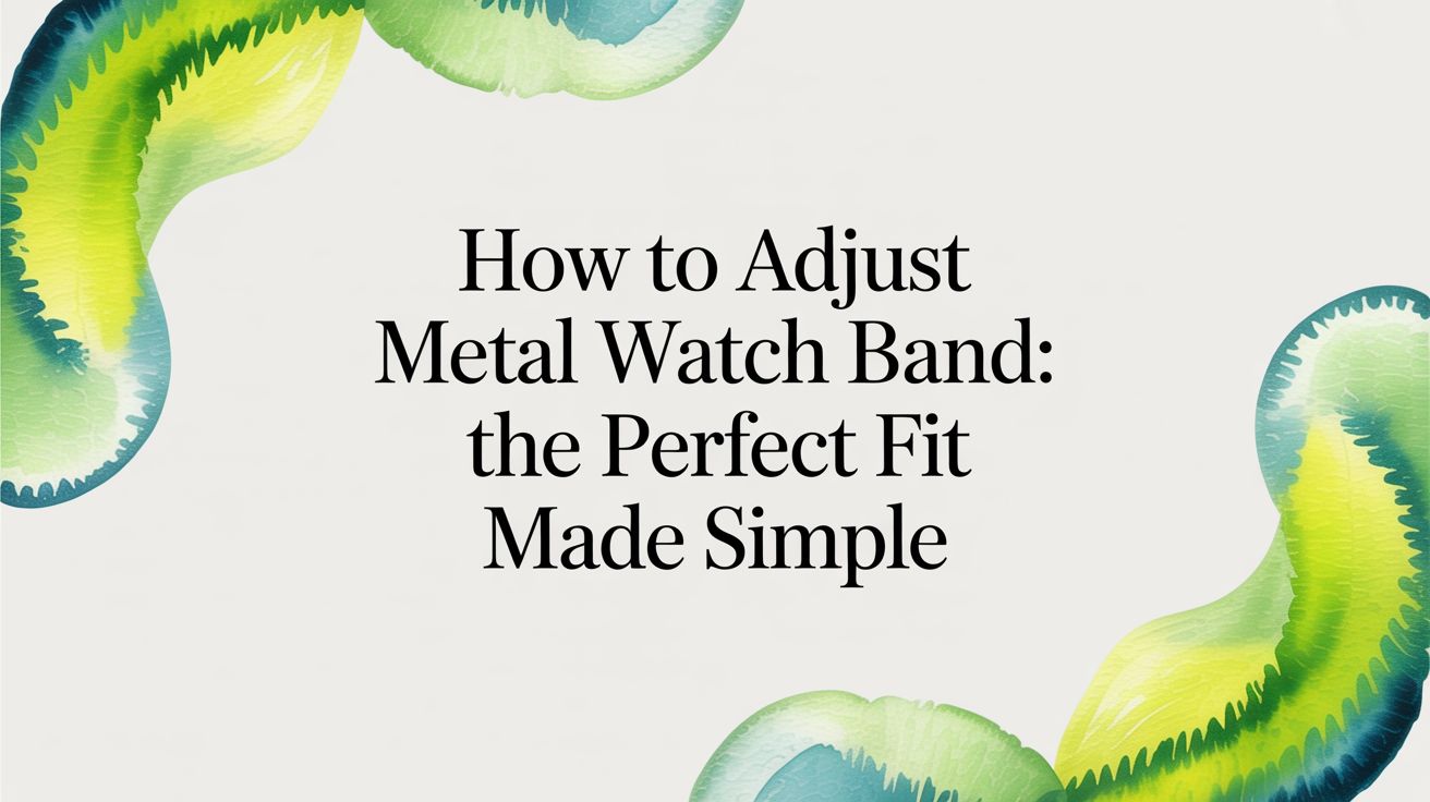 Image of How to adjust metal watch band: the perfect fit made simple