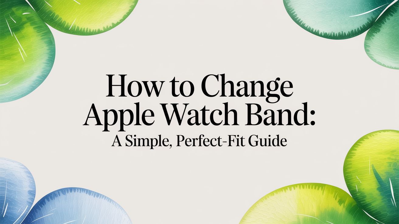Image of How to change apple watch band: A simple, perfect-fit guide