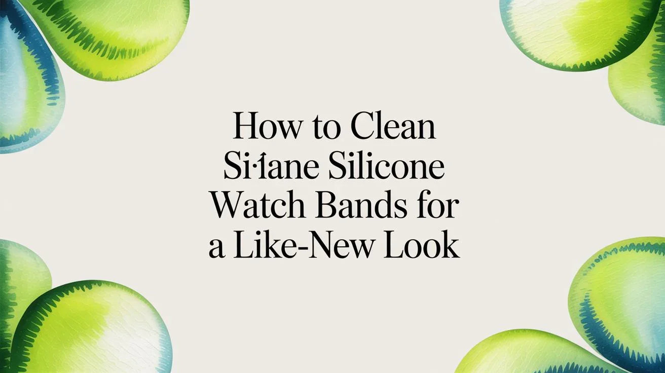 How to Clean Silicone Watch Bands for a Like-New Look