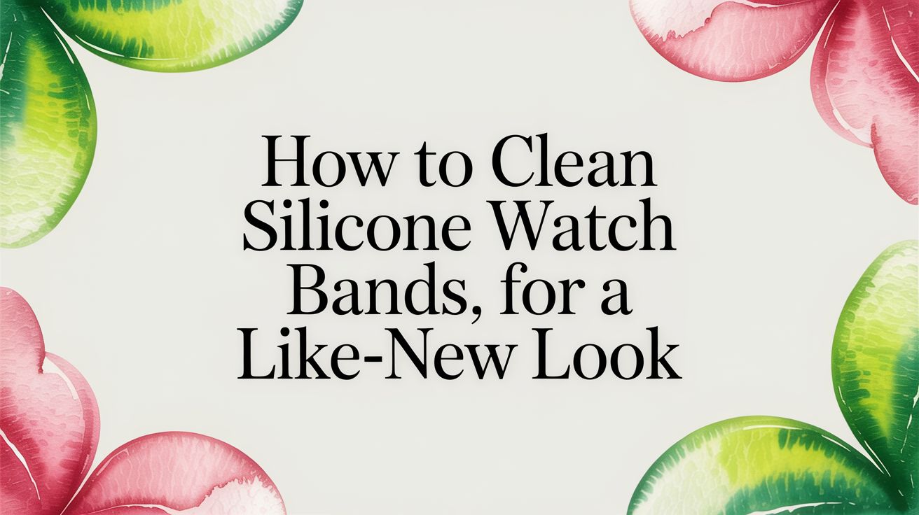 Image of How to Clean Silicone Watch Bands for a Like-New Look