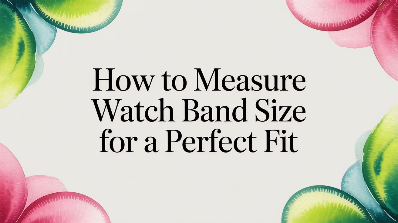 Image of How to Measure Watch Band Size for a Perfect Fit