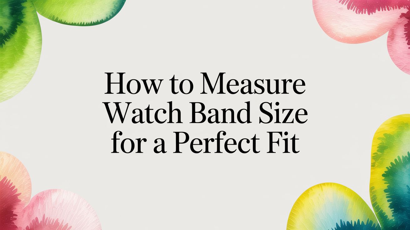 Image of How to Measure Watch Band Size for a Perfect Fit