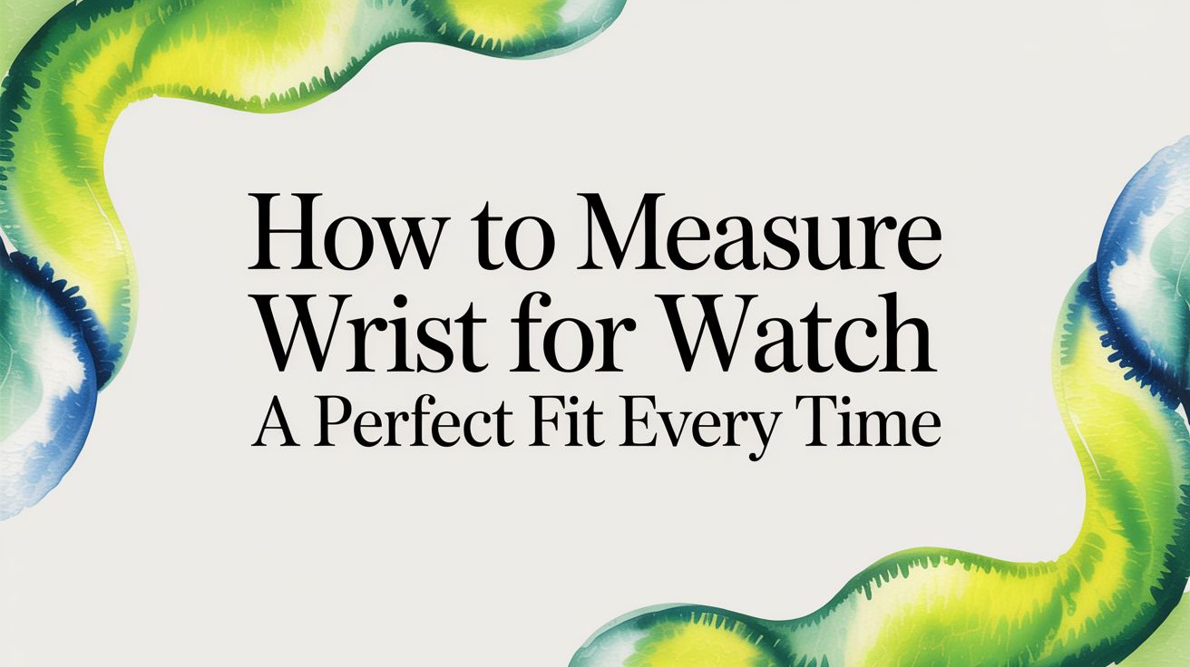 Image of How to Measure Wrist for Watch a Perfect Fit Every Time