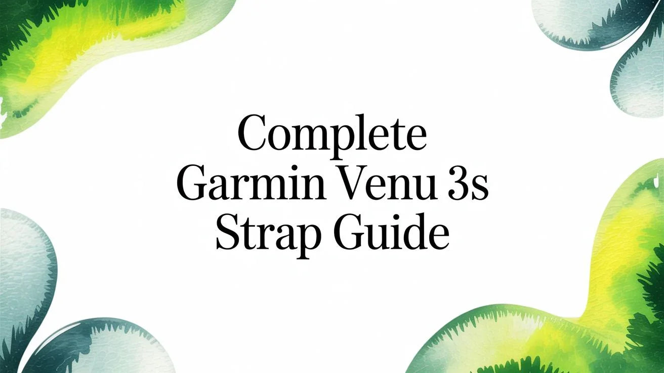 Image of Complete Garmin Venu 3S Strap Guide