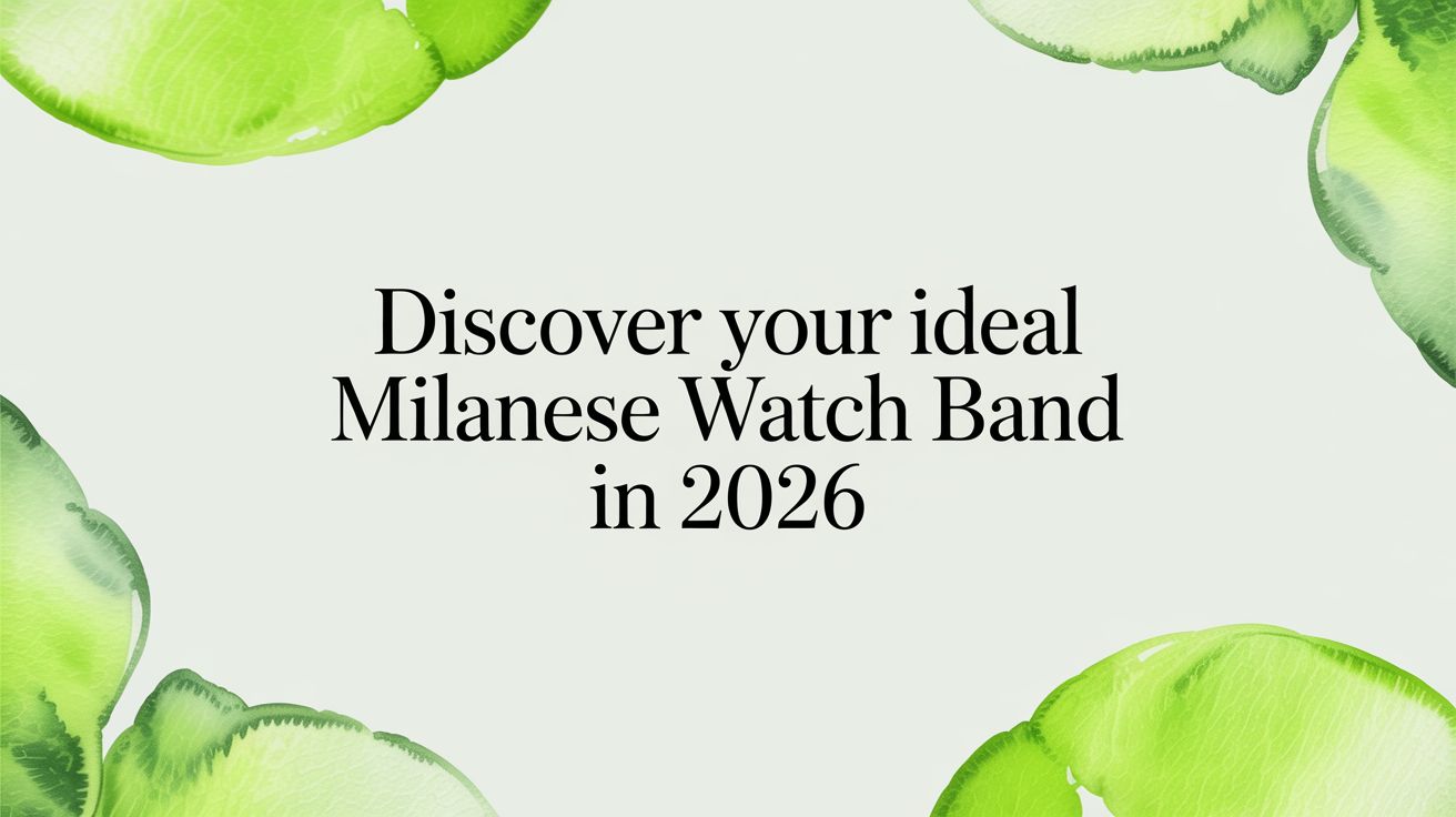 Image of Discover Your Ideal milanese watch band in 2026