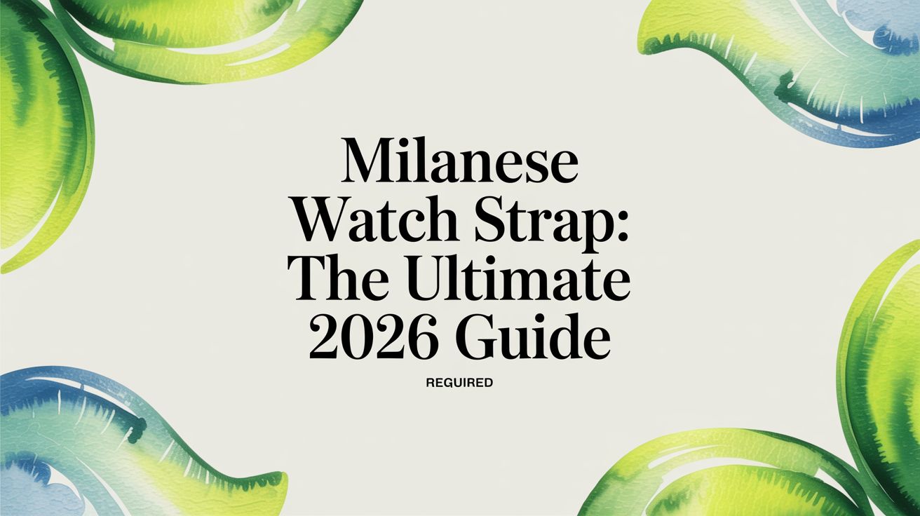 Image of Milanese Watch Strap: The Ultimate 2026 Guide