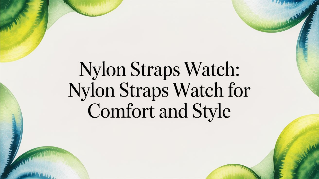 Image of Nylon Straps Watch: nylon straps watch for Comfort and Style