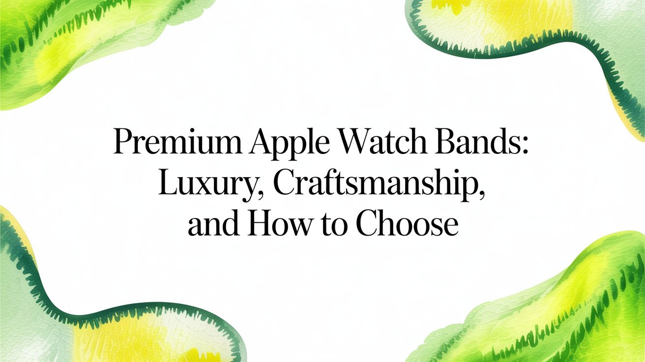 Image of Premium apple watch bands: Luxury, Craftsmanship, and How to Choose