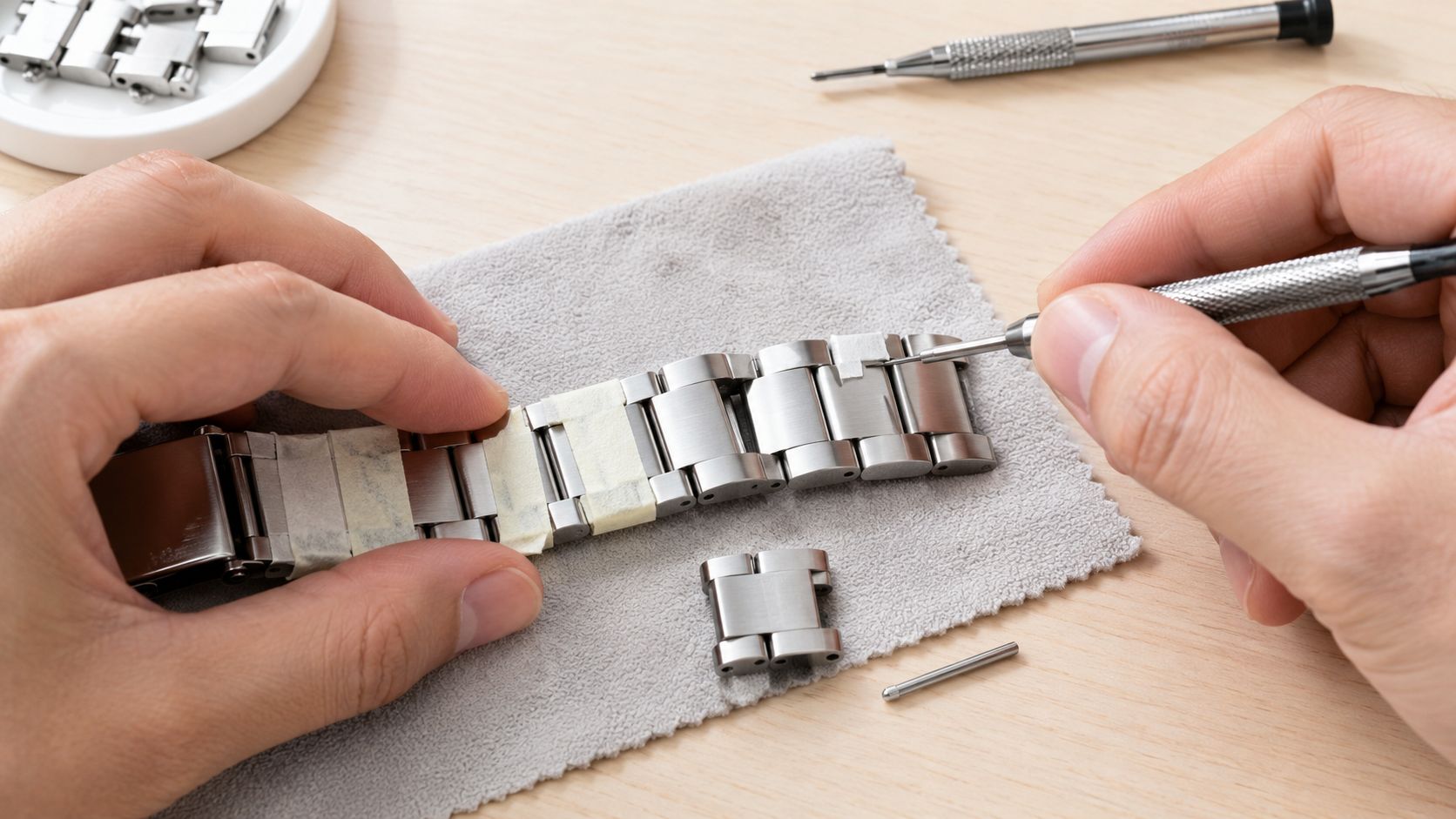 Image of How to Remove a Link from a Metal Watch Band Safely