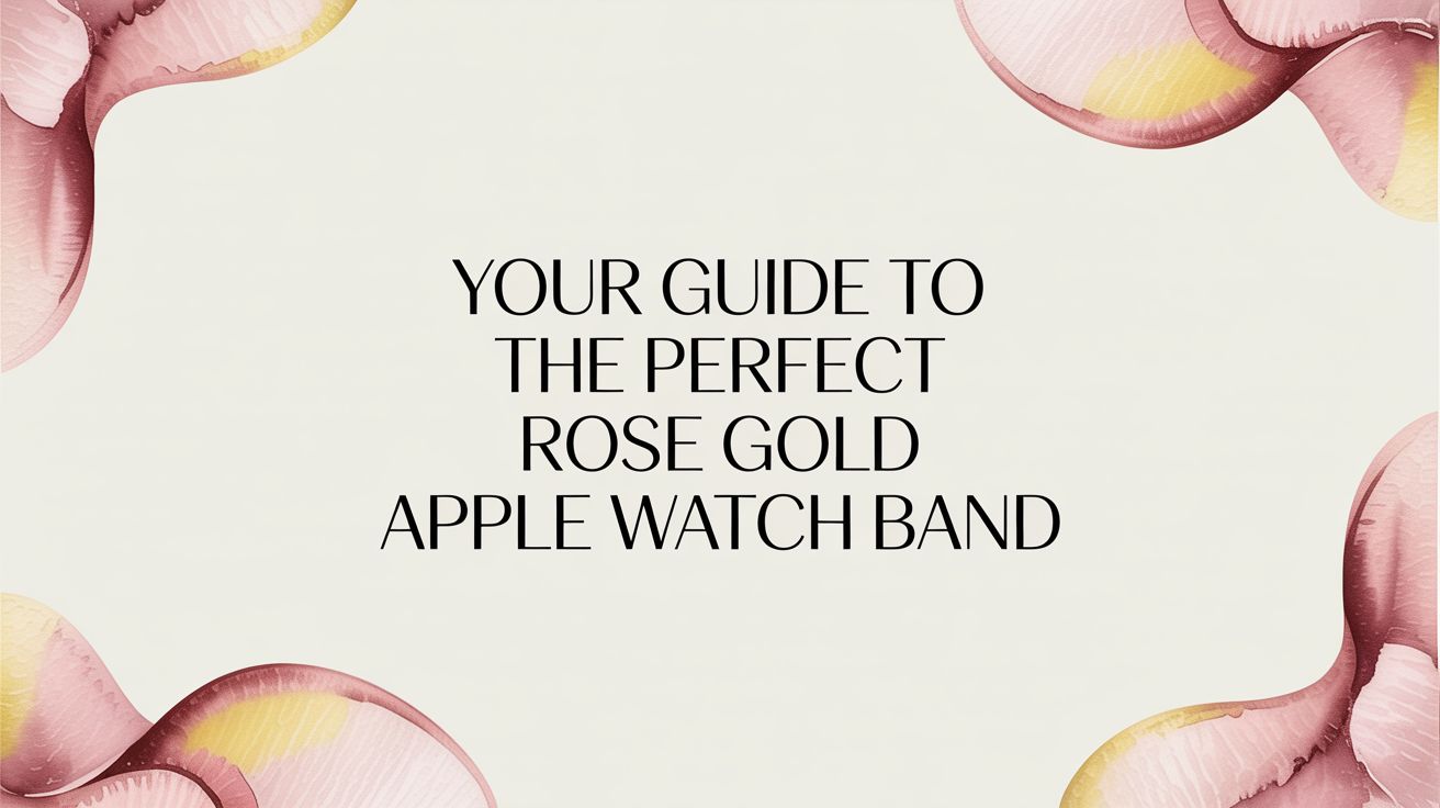Image of Your Guide to the Perfect Rose Gold Apple Watch Band
