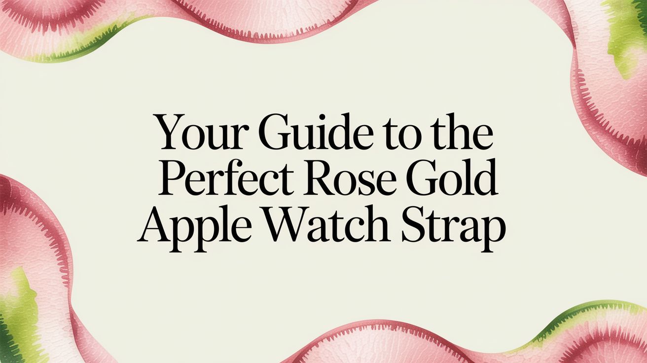 Image of Your Guide to the Perfect Rose Gold Apple Watch Strap