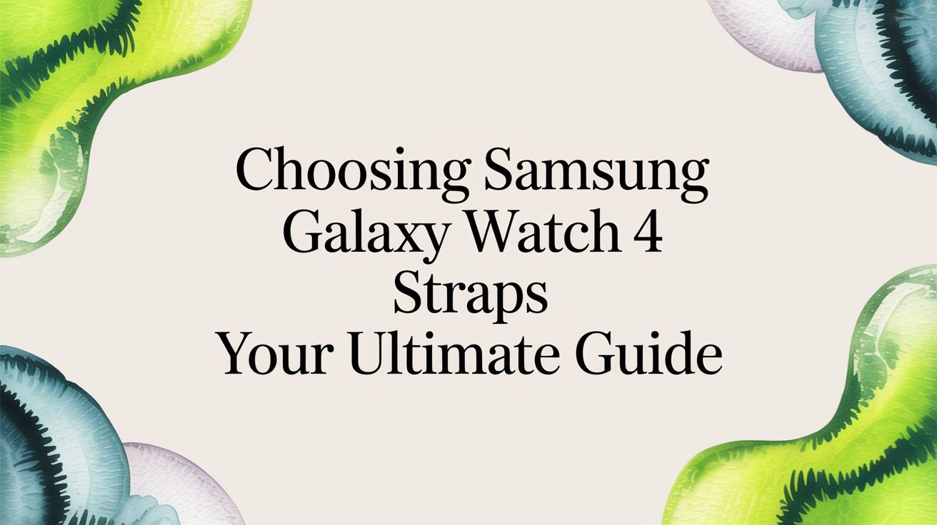 Image of Choosing Samsung Galaxy Watch 4 Straps Your Ultimate Guide