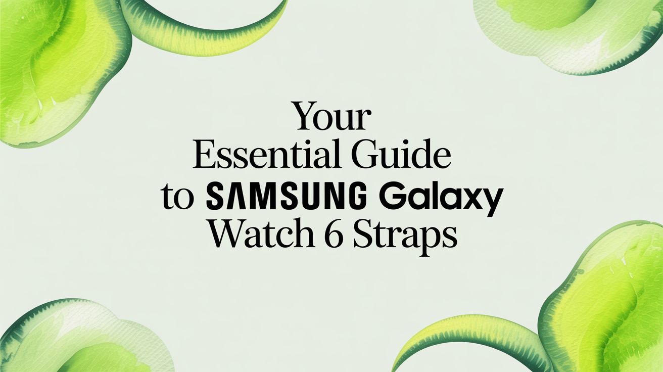 Image of Your Essential Guide to Samsung Galaxy Watch 6 Straps