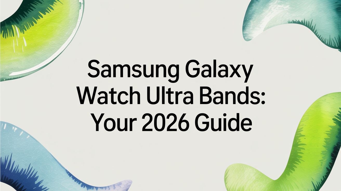 Image of Samsung Galaxy Watch Ultra Bands: Your 2026 Guide
