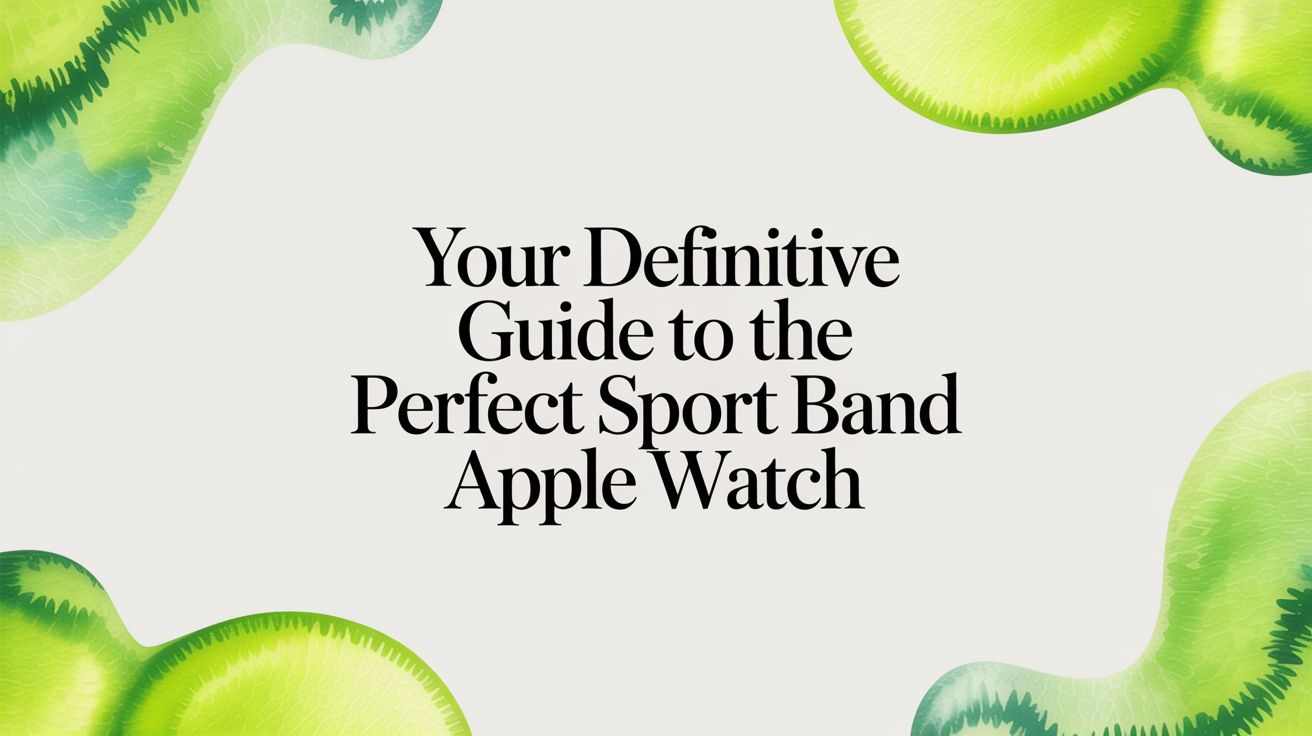 Image of Your Definitive Guide to the Perfect Sport Band Apple Watch