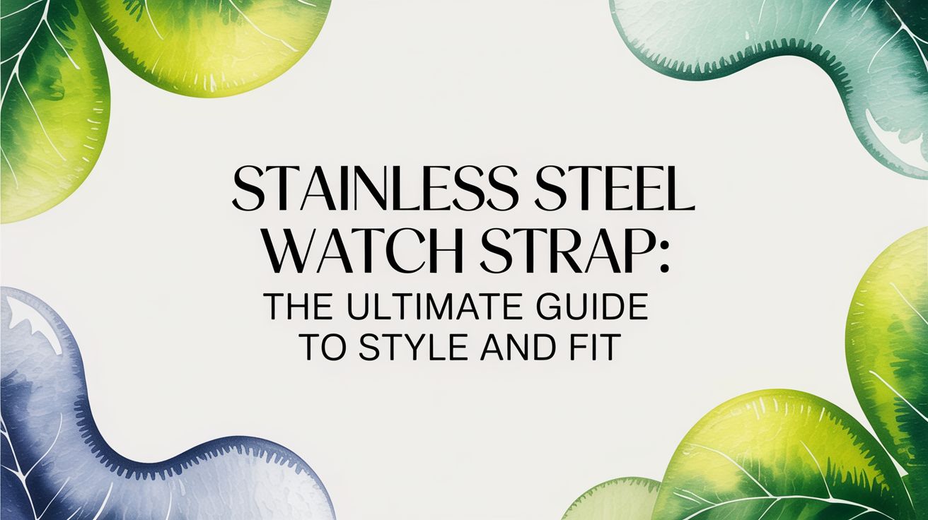 Image of Stainless steel watch strap: The ultimate guide to style and fit
