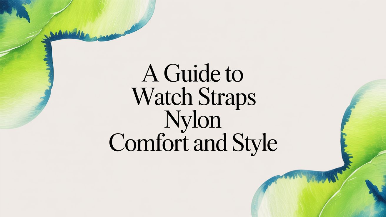 Image of A Guide to Watch Straps Nylon Comfort and Style