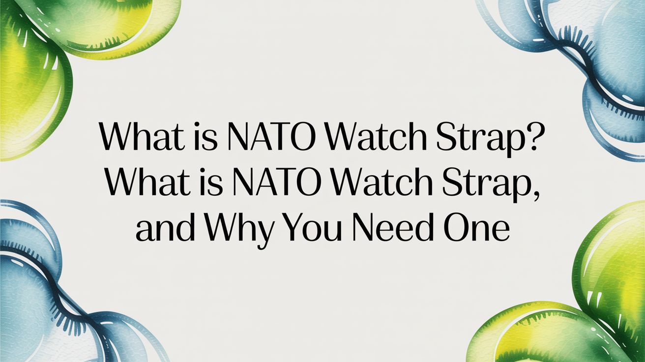 Image of What Is NATO Watch Strap? what is nato watch strap, and why you need one
