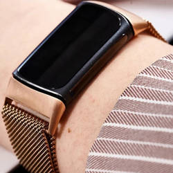 Image of Fitbit - Milanese Stainless Steel Strap - Black