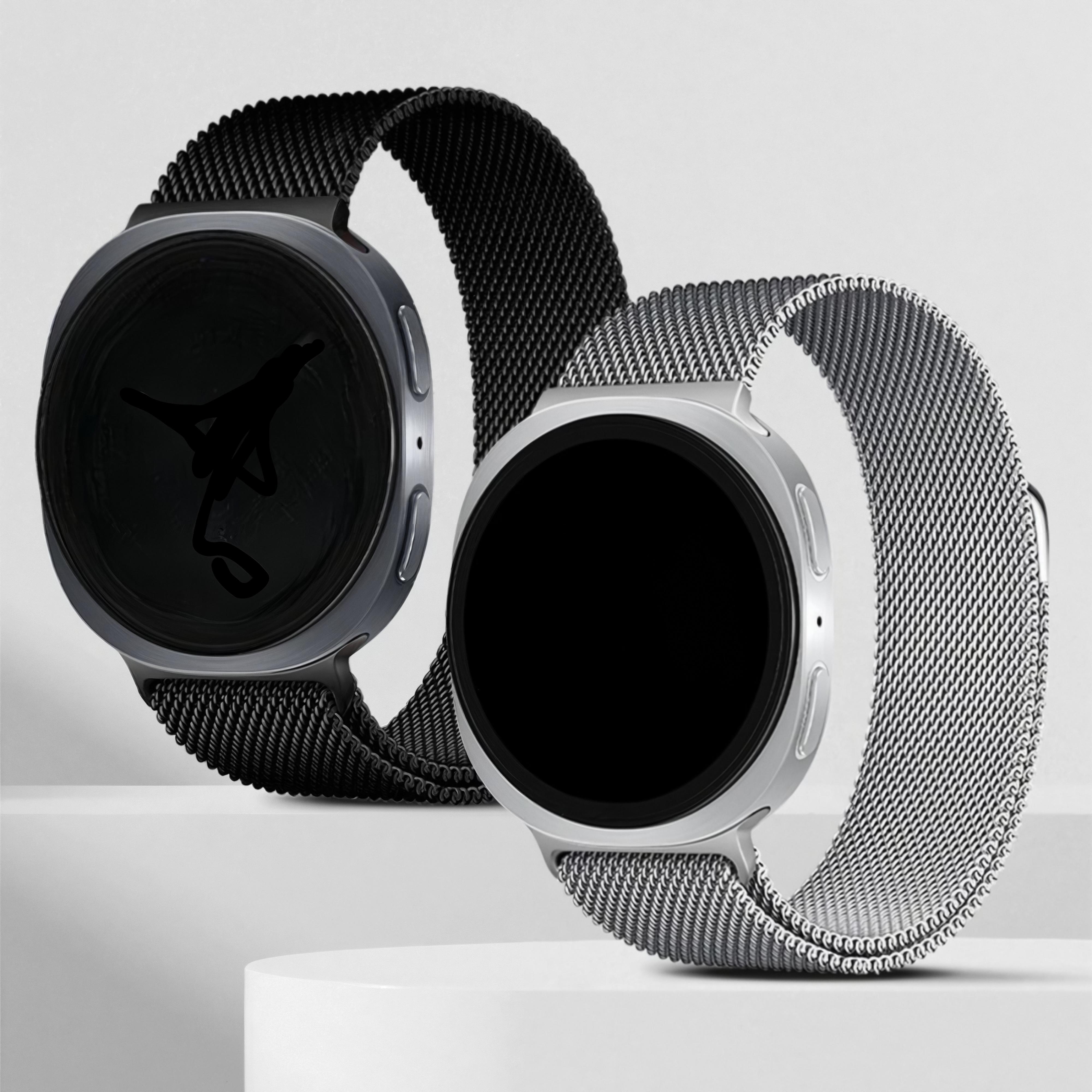 Oryn — Magnetic Milanese (Silver) — Galaxy Watch 8