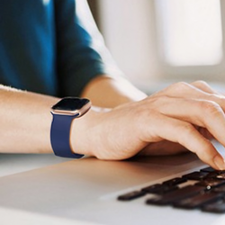 Image of Halo — Silicone Sport Band (Black) — Apple Watch