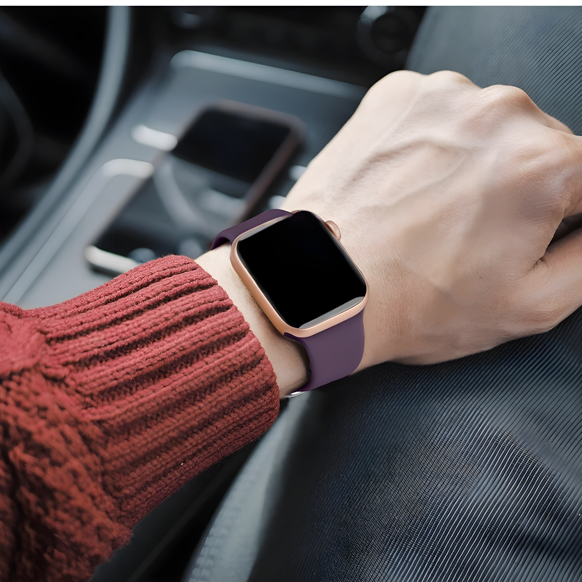 Halo — Silicone Sport Band (Black) — Apple Watch