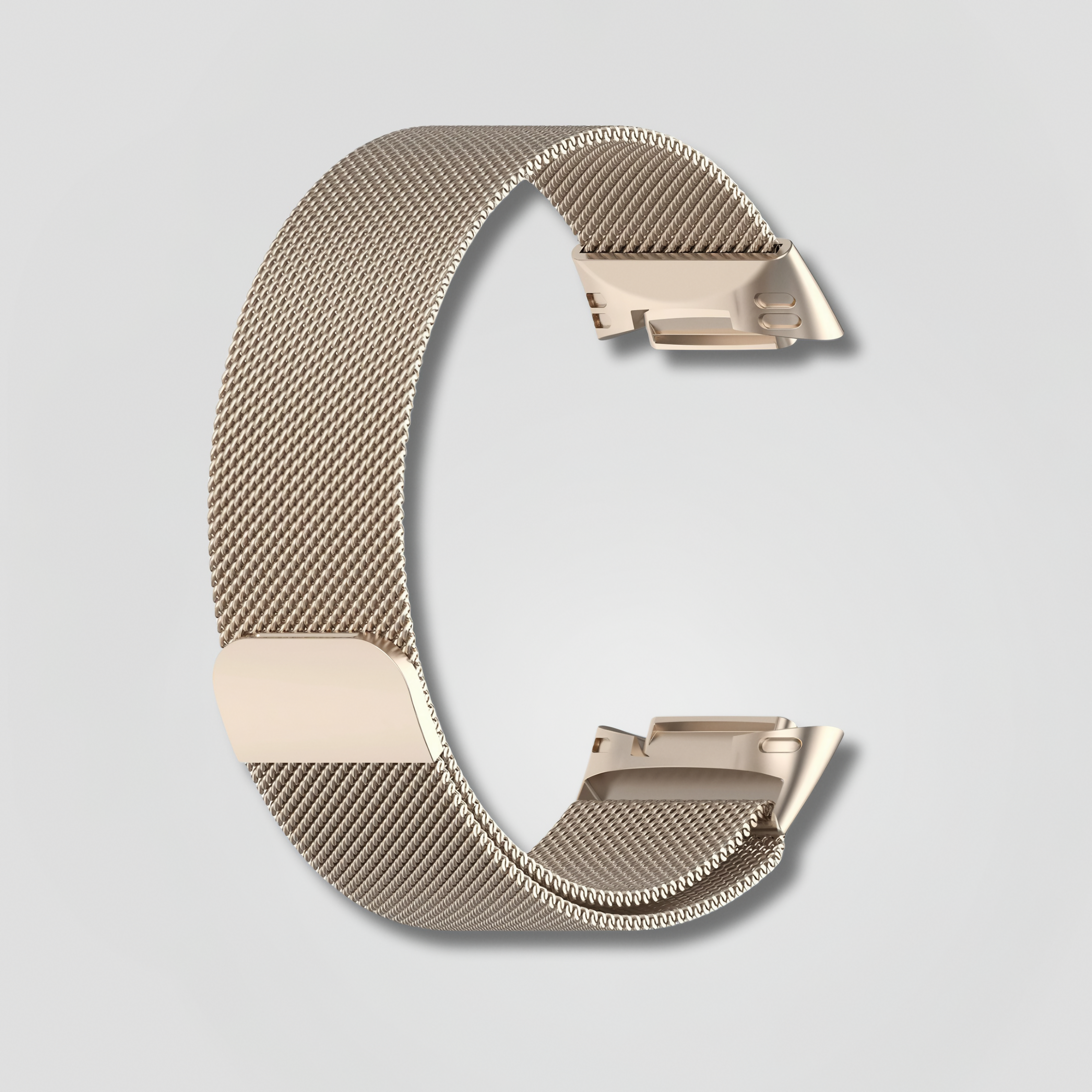 Fitbit - Milanese Stainless Steel Strap - Rose Gold