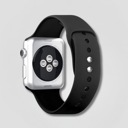 Image of Halo — Silicone Sport Band (Black) — Apple Watch