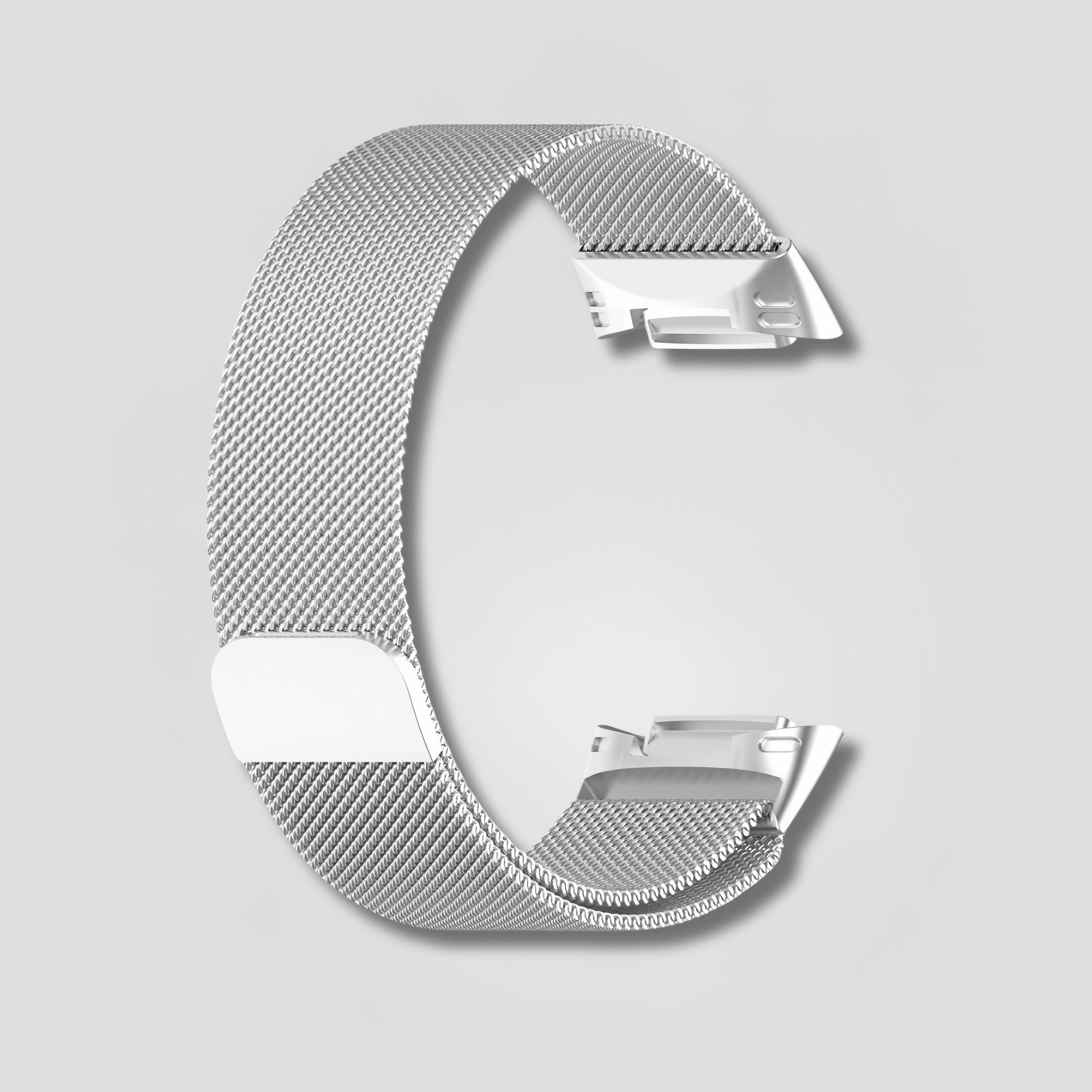 Fitbit - Milanese Stainless Steel Strap - Silver