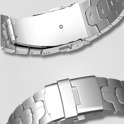 Image of Kryos — Stainless Link (Silver) — Samsung Watch Ultra