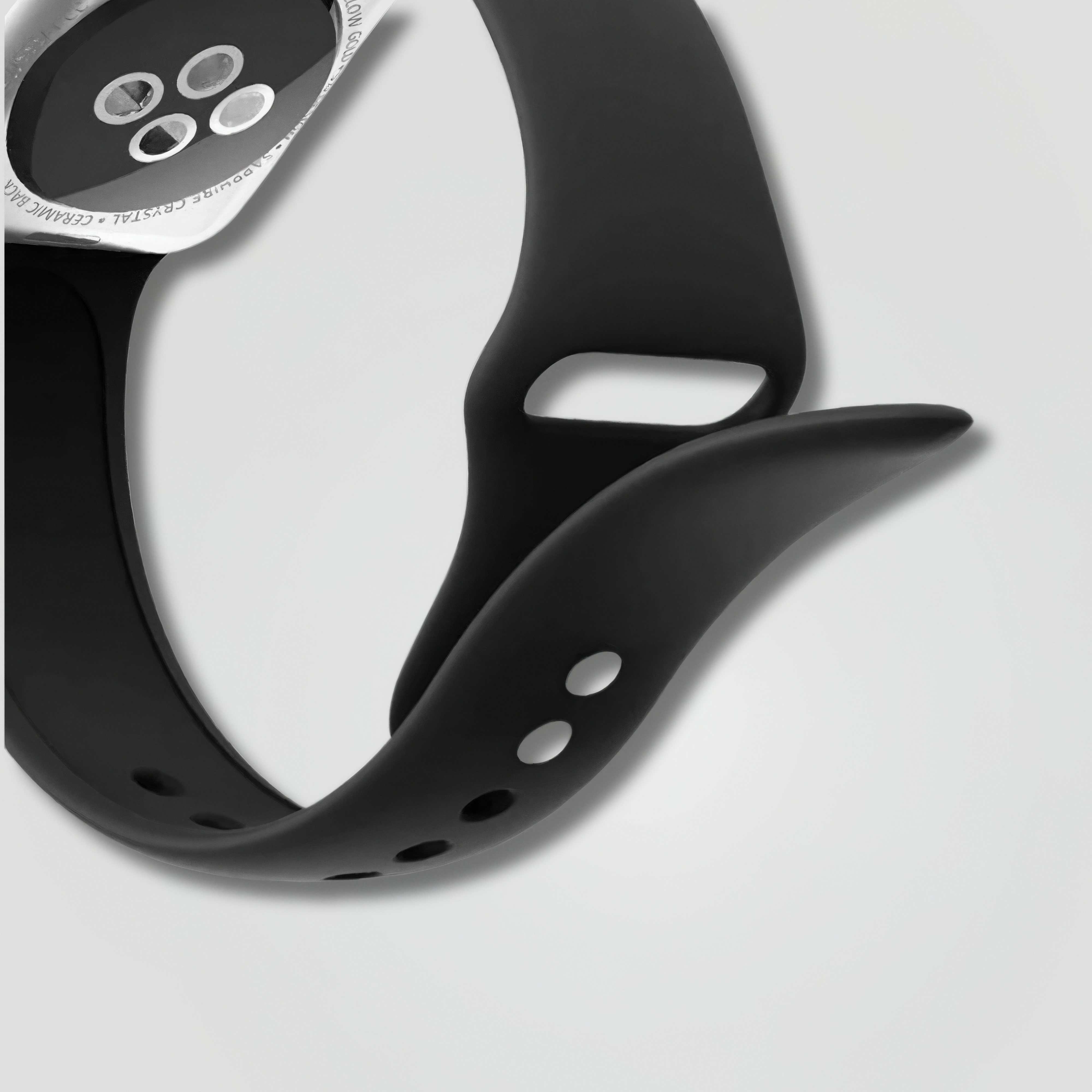 Halo — Silicone Sport Band (Black) — Apple Watch