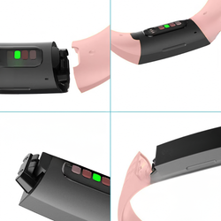 Image of Ridge — Textured Silicone Band (Black) — Fitbit Charge 5/6