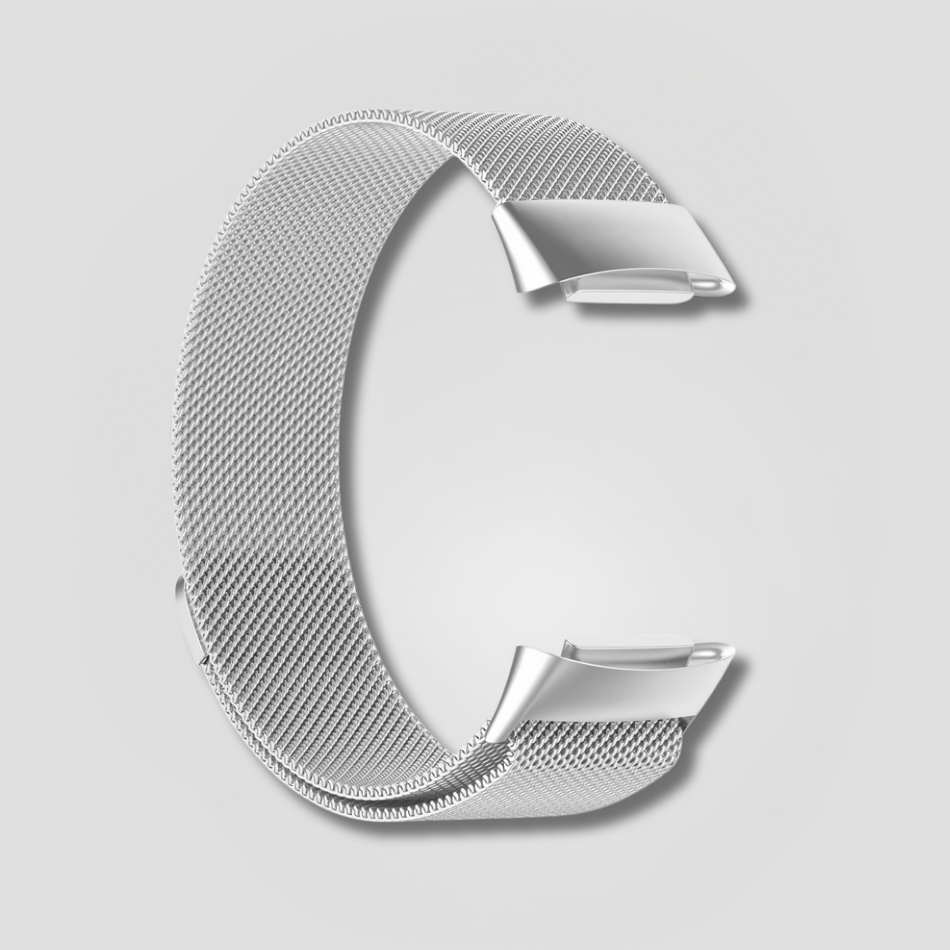 Fitbit - Milanese Stainless Steel Strap - Silver