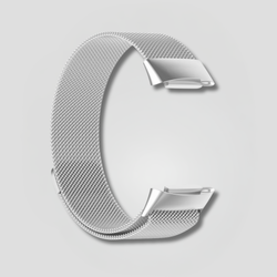 Image of Fitbit - Milanese Stainless Steel Strap - Silver