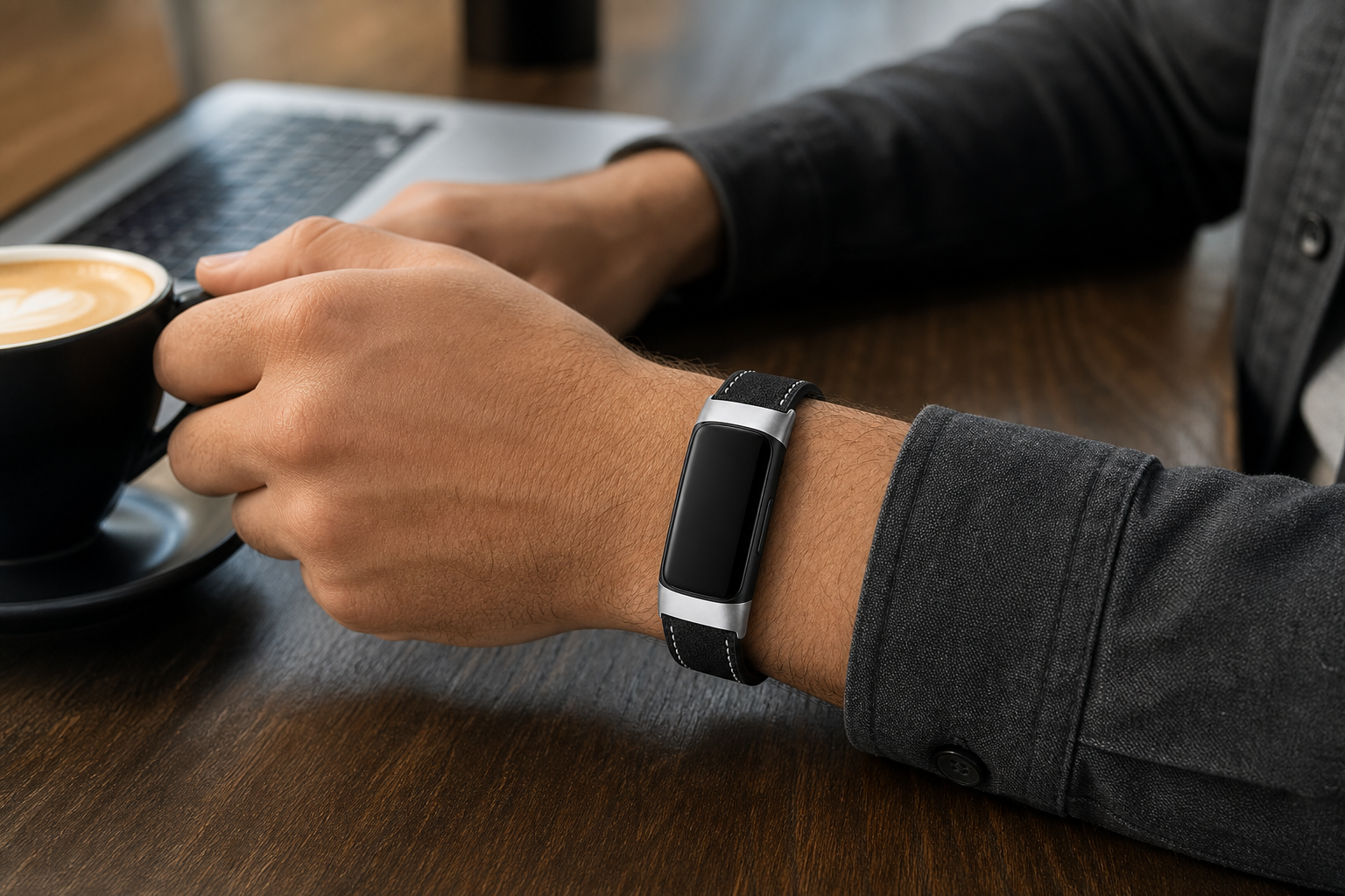 Image of Arden — Genuine Leather Strap — Fitbit Charge 3/4