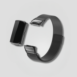 Image of Fitbit - Milanese Stainless Steel Strap - Black